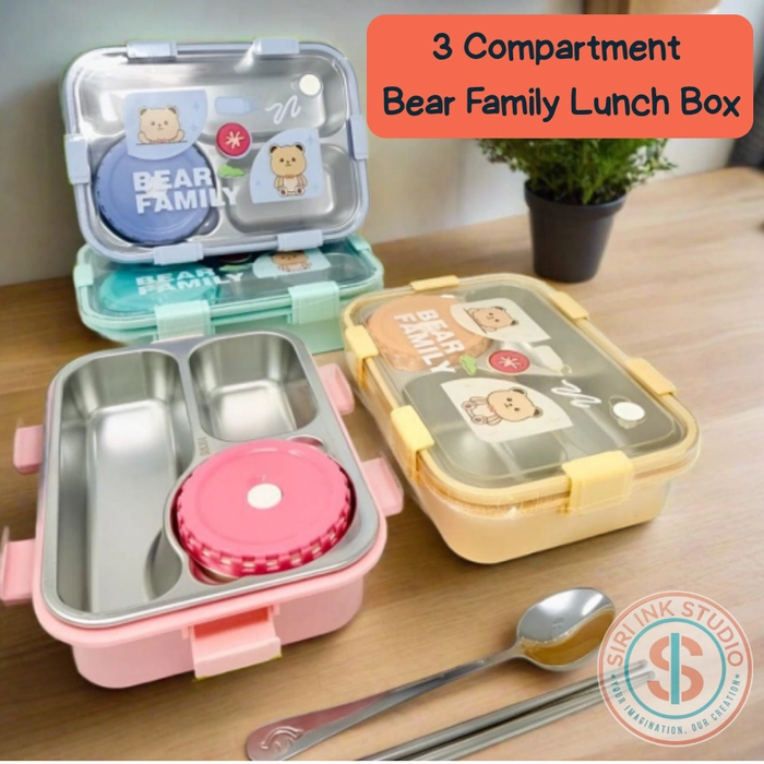 Kids Lunch Boxes - Steel, Durable & Name Print