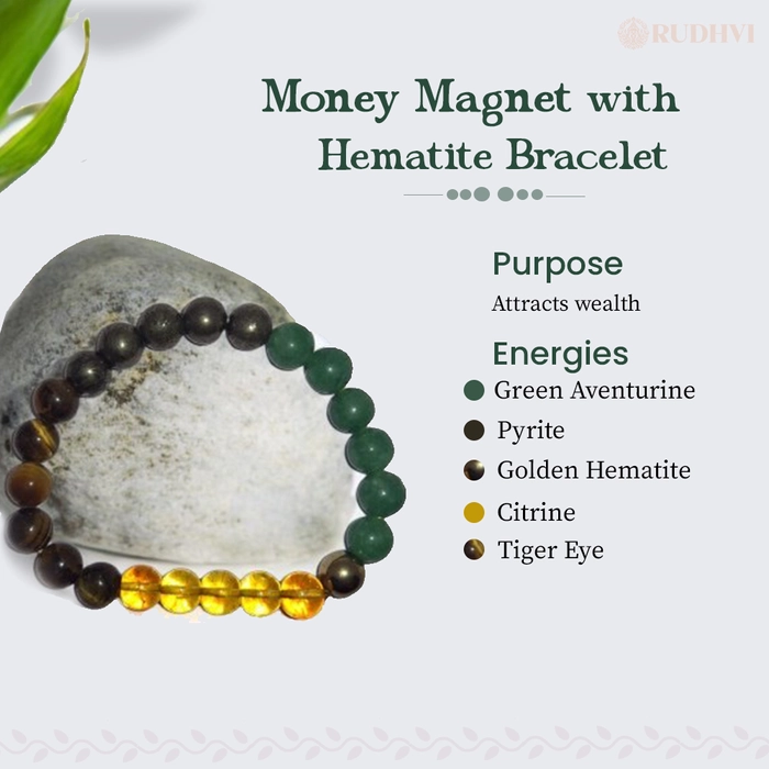 Money Magnet with Hematite Bracelet