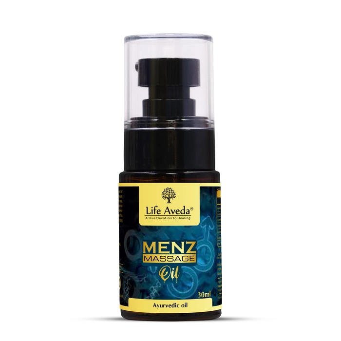 Life Aveda Menz Massage Oil - For Strength | Stamina | Performance