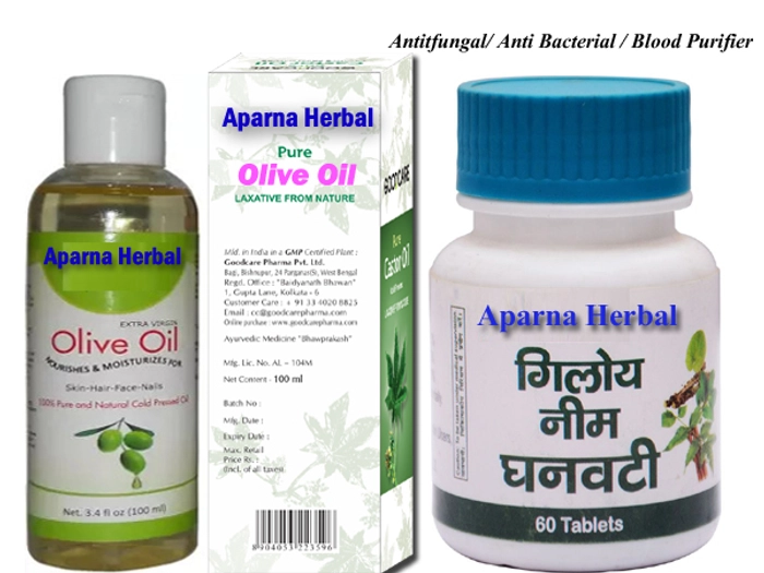 Neem Giloy Dhanvati Tablet + Olive Oil By Aparna Herbal