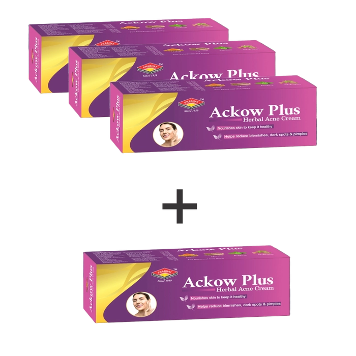 Ackow Plus Herbal Acne Cream (Pack of 30 gm.)