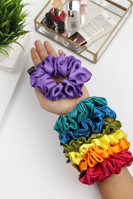 XXL / Satin Scrunchy Bundle buy - RAINBOW