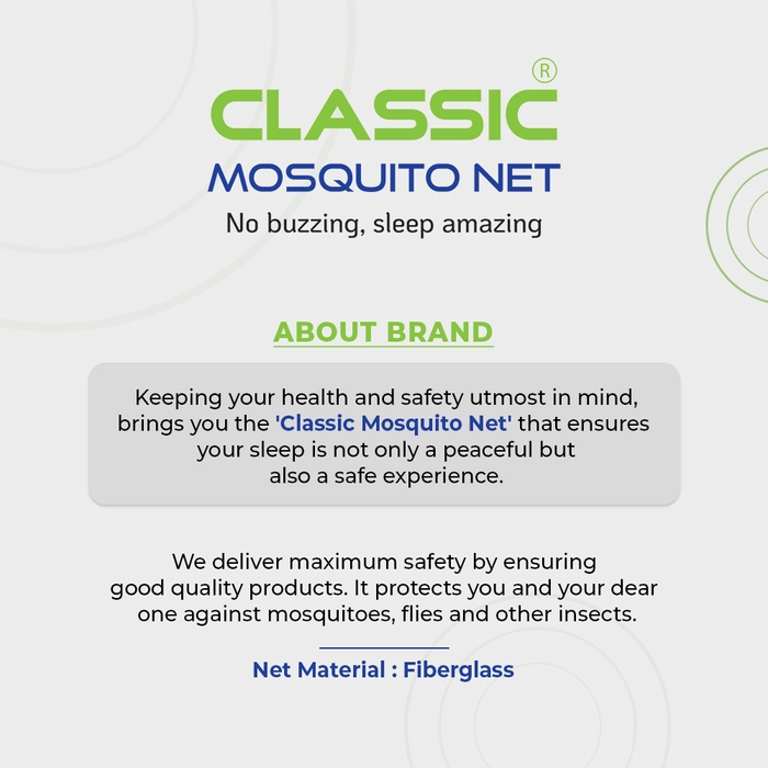 Classic Mosquito Net Window Mosquito Net 120 GSM Fiberglass - Cream