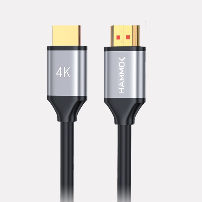 Hammok Verve HDTV to HDTV High-Speed HDMI Cable – 1.5M | Full HD/4K Support | Audio Video Transmission | Compatible with TV, Monitor, Laptop, Projector