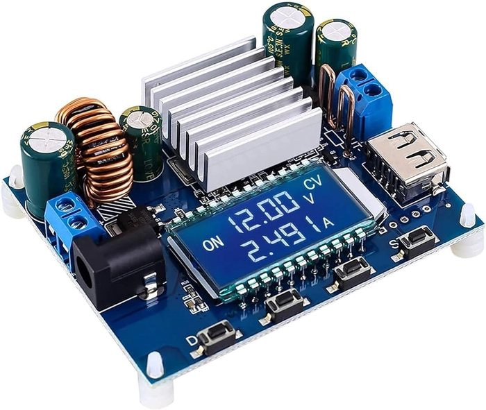 Digital Display 5-30V Buck-Boost Power Supply Module with Power Measurement