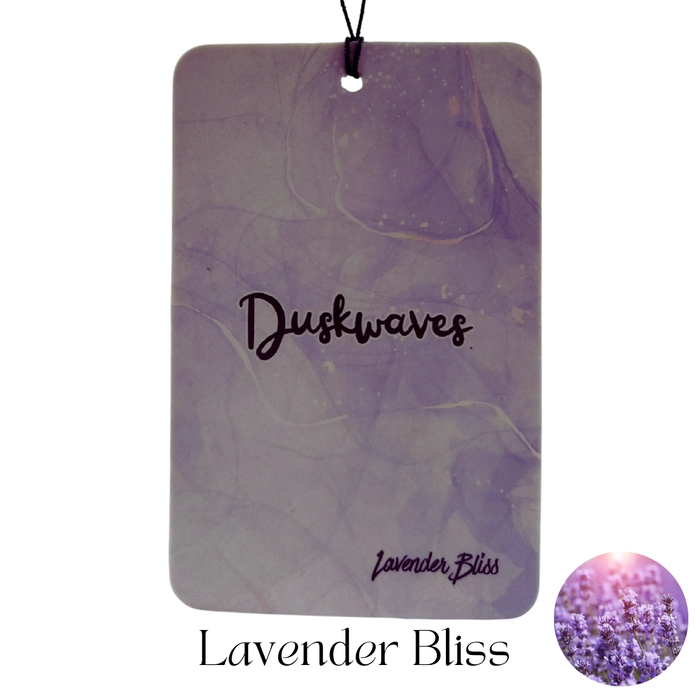 DuskWaves Long-Lasting Eco-Friendly Handmade Car Air Fresheners - Pack of 5 | Hanging Essential Oil-Scented Fresheners