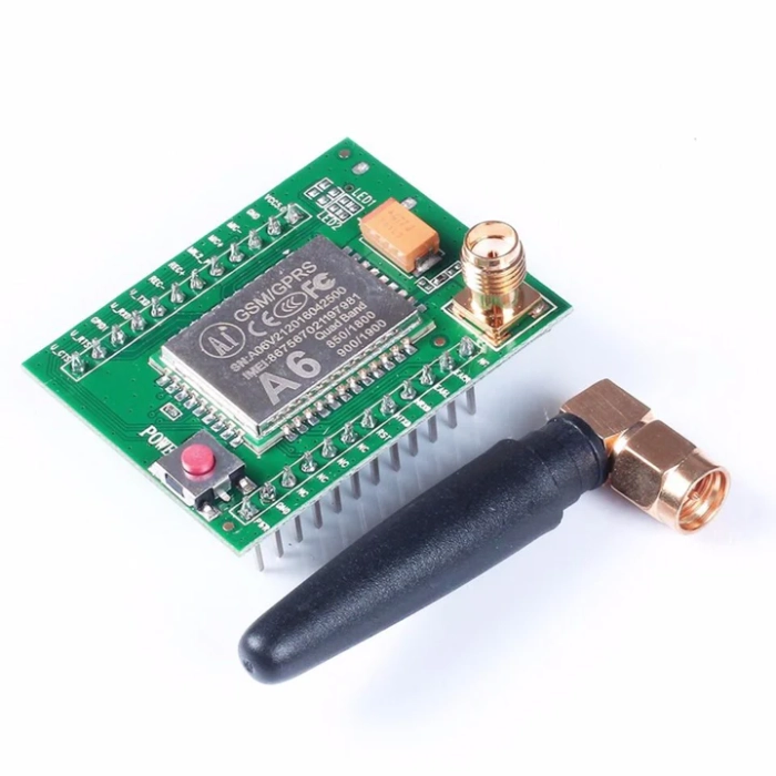 A6 GSM GPRS MODULE QUAD BAND SMS VOICE 850/900/1800/1900 WITH ANTENNA