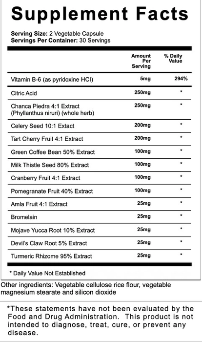 Uric Acid Formula Capsules