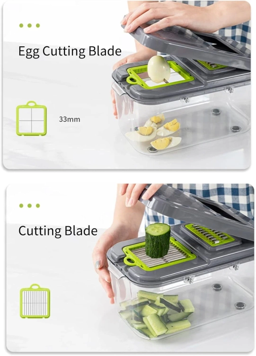 22 PCS VEGETABLE DICER ONION CHOPPER AND FRUITS CUTTER