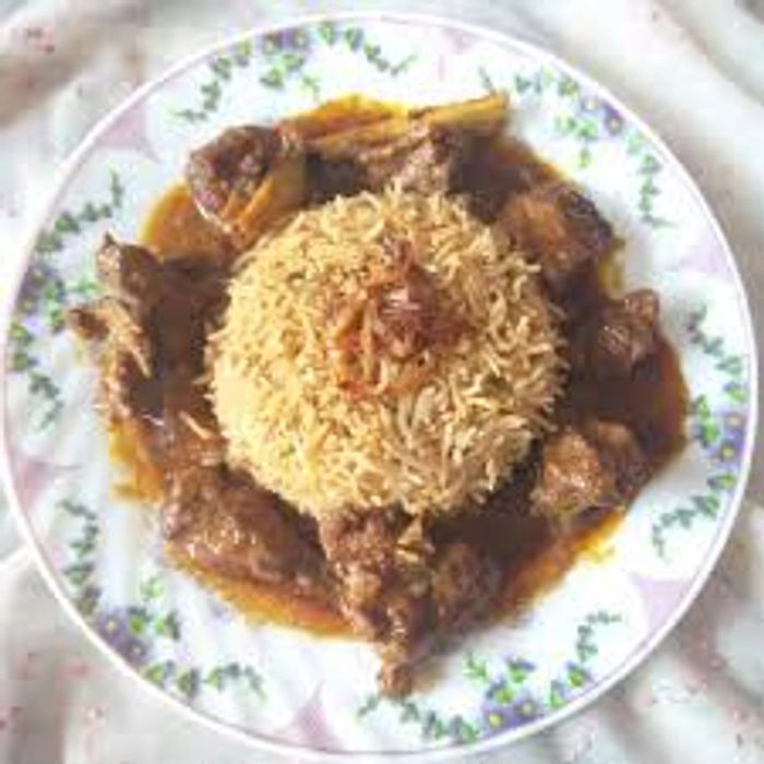 PULAV WITH MUTTON CURRY