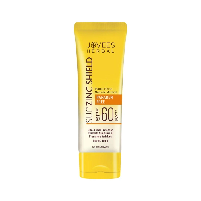 Jovees Sun Zinc Shield SPF 60 Broad Spectrum PA+++ | Matte Finish