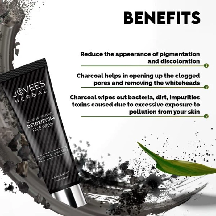 Jovees Activated Charcoal Detoxifying Face Wash