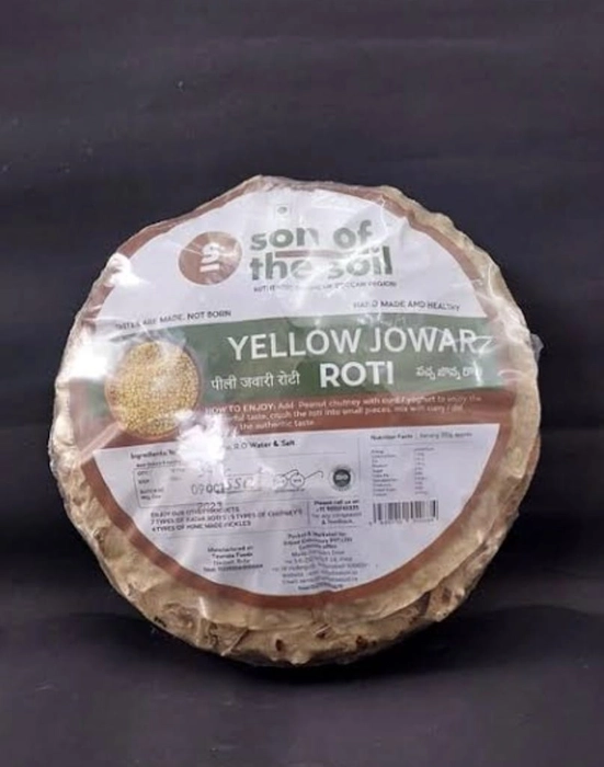 Yellow jowar roti