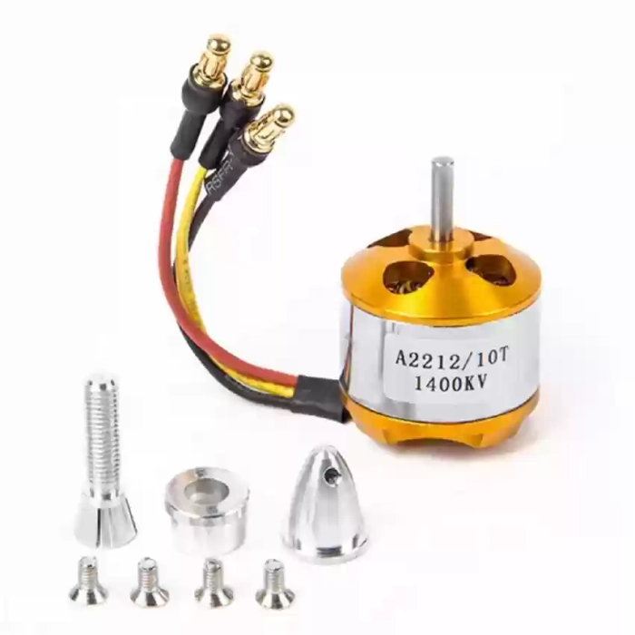 RC Brushless Motor 2212 1400KV with Soldered Banana Connector