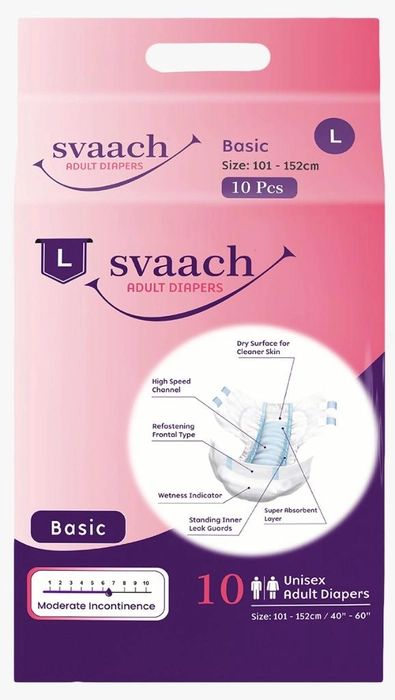 Svaach Basic Adult Diaper Sticker Type  10s