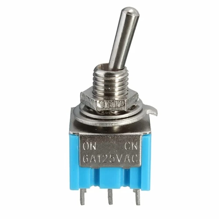 Mini MTS-203 6-Pin DPDT 6A 125VAC Toggle Switch (Pack of 5)