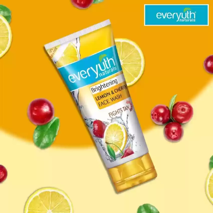 Everyuth  Naturals Brightening Lemon & Cherry  Face Wash