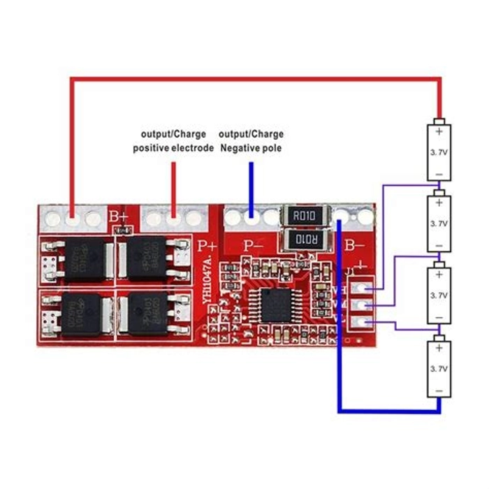 4S High Current up to 30A Lithium Battery Protection Board four Series of 14.8V 16.8V