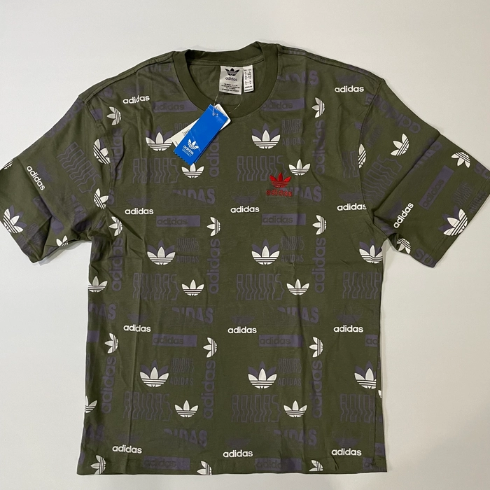 Adidas Logo Monochrome Print T-Shirt - Shop Now