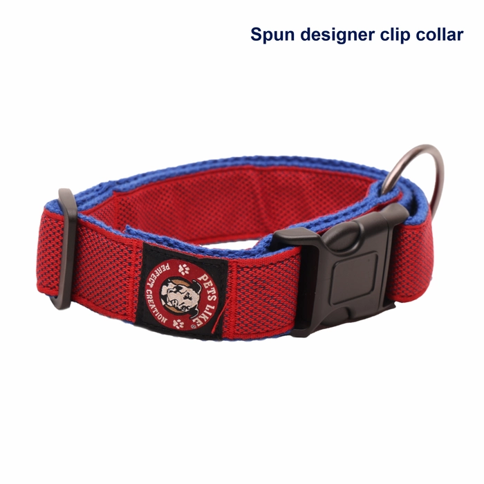 Spun designer clip collar