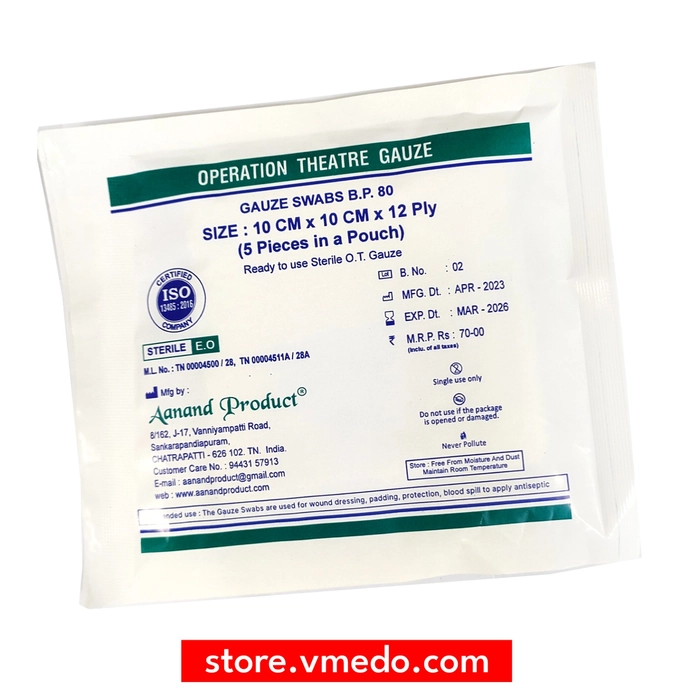 Gauze Swab 10cm x 10cm (pack of 10)