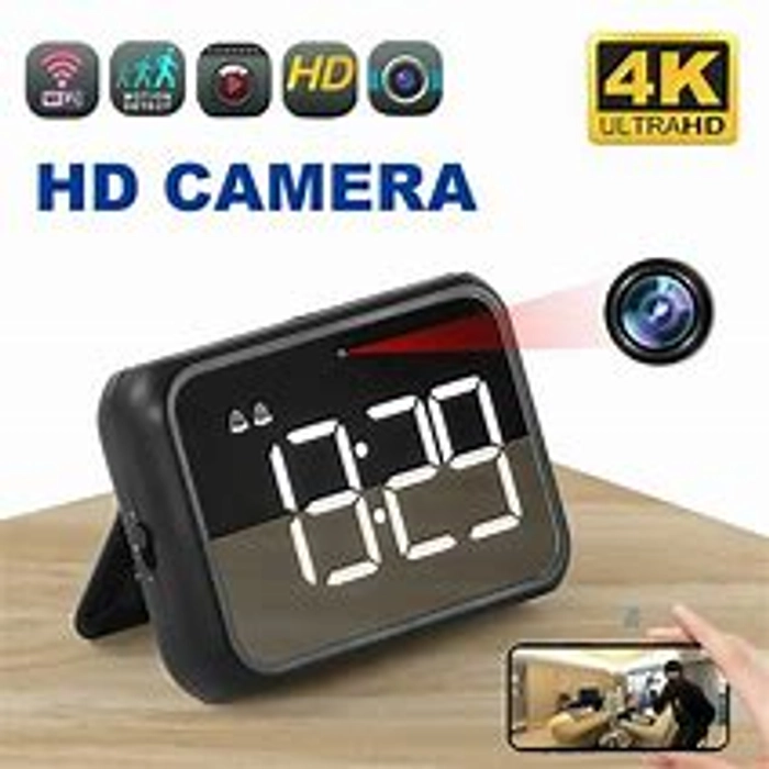 4K HD WIFI Wireless Mini Clock Camera