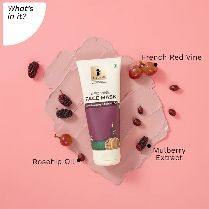 Red Vine Face Mask with Mulberry & Rosehip Oil