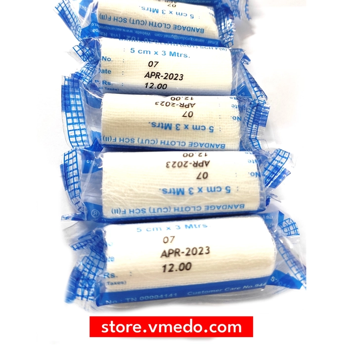 Roller Bandage 5cm x 3m (pack of 10)