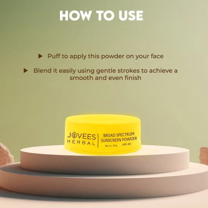 Jovees Broad Spectrum Sunscreen Powder |SPF30 |Prevents Skin Damage