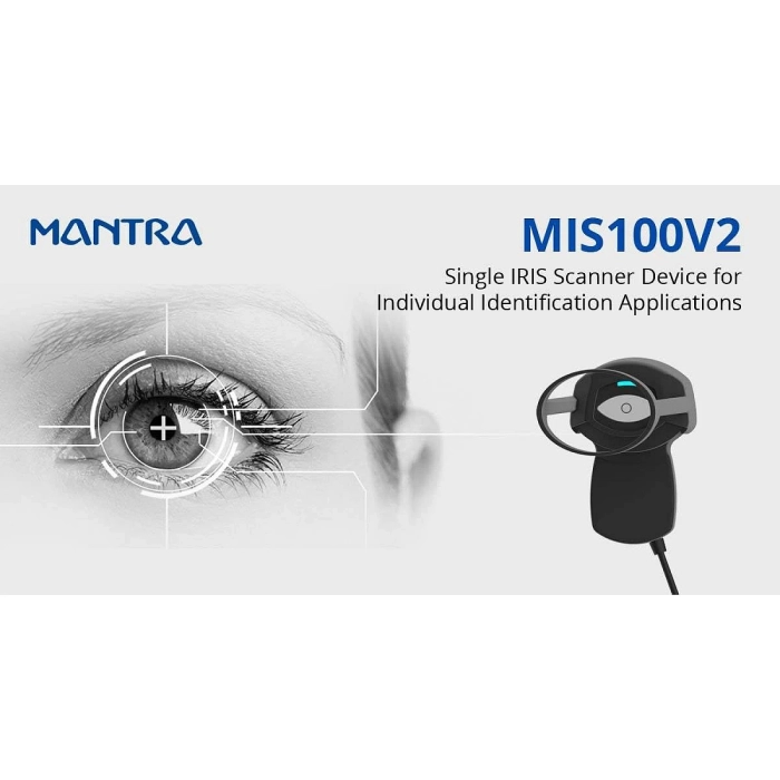 Mantra MIS100 V2 Single Iris Scanner with Lifetime Service