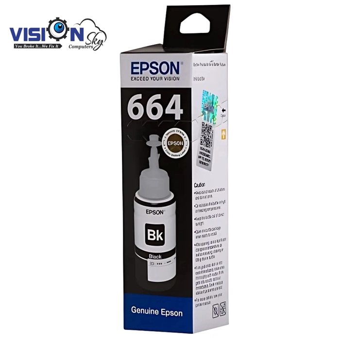 Epson Black 70 ml Ink Bottle T6641 - 664