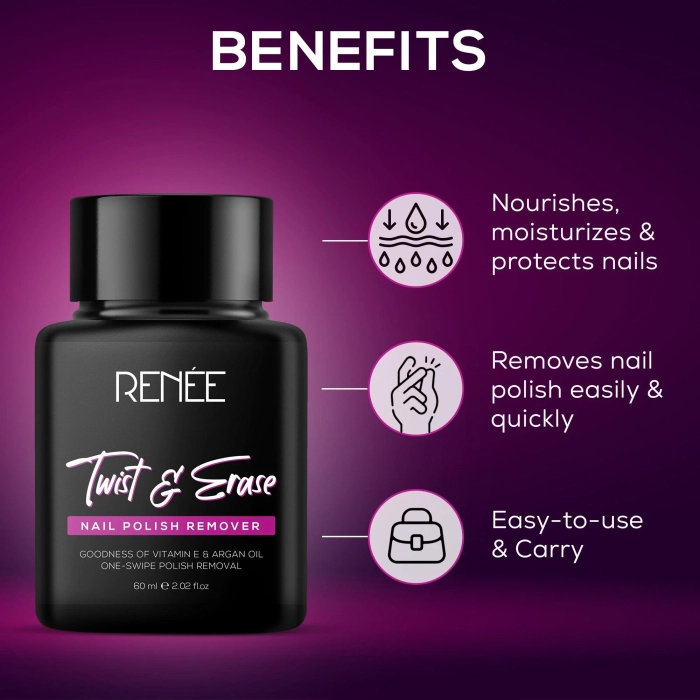 RENEE Twist & Erase Nail Polish Remover 60ml