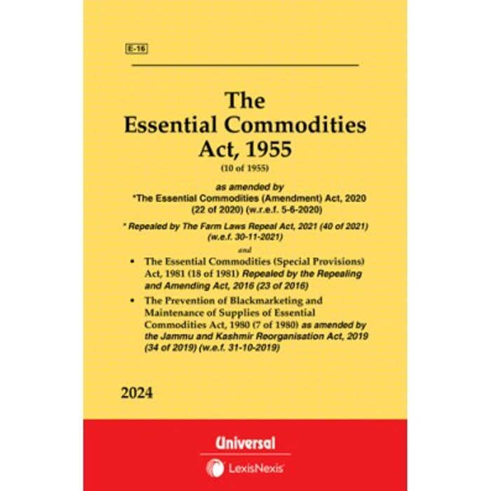 Essential Commodities Act 1955 Along With Allied Acts Bare Act Universal Lexis Nexis 2024 9387