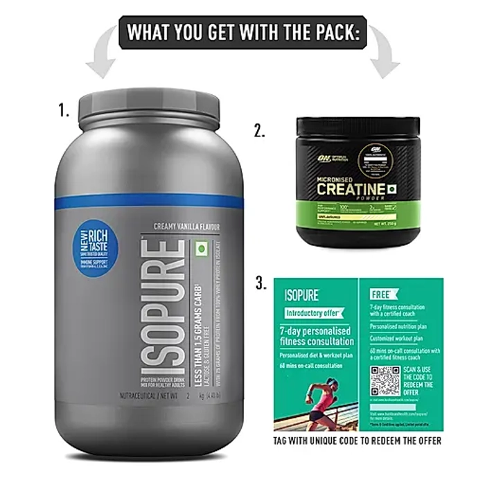 ISOPURE Whey Protein Isolate Powder 4.40 lbs/2 Kg
