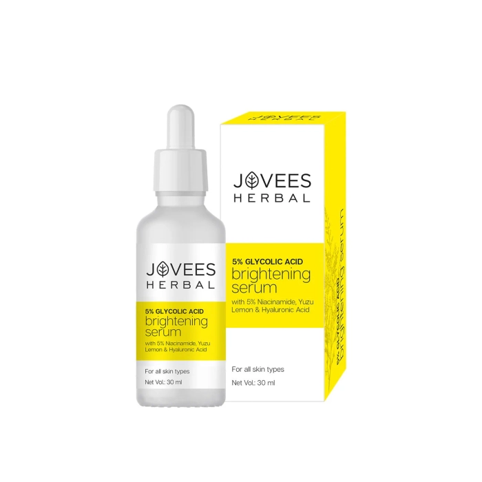 Jovees 5% Glycolic Acid Brightening Skin Serum with 5% Niacinamide