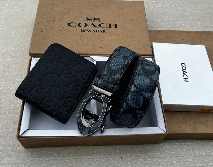 COACH Set Wallet & Belt