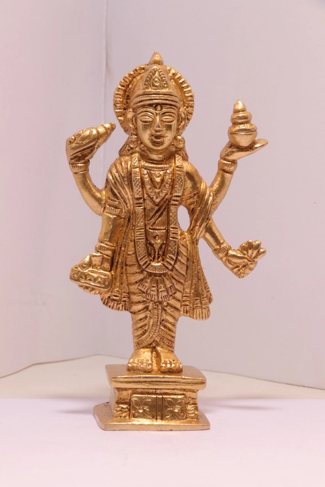 Brass Dhanvantri ji Statue (Middle Size)