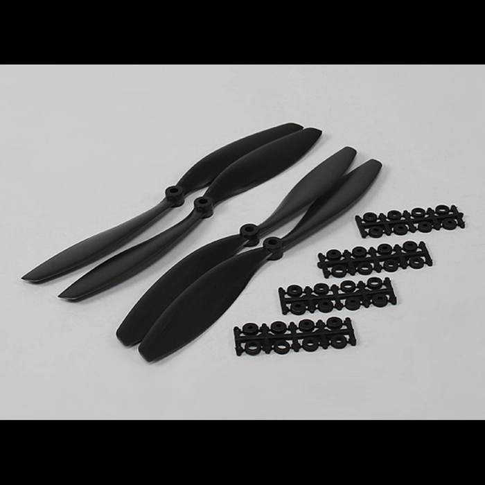 Propellers 6045(6X4.5) Glass Fiber Nylon Propellers 2CW+2CCW-2pairs Black