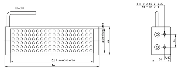 BAR LIGHT-100MM-WHITE