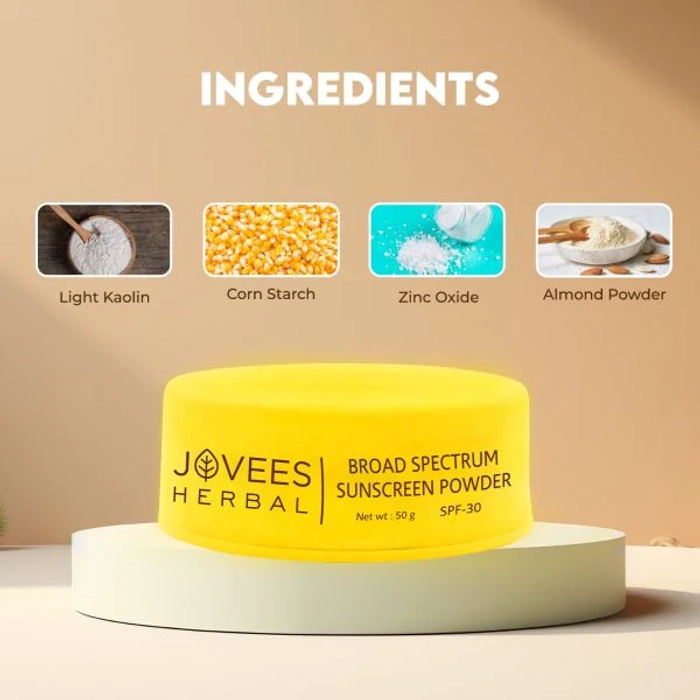 Jovees Broad Spectrum Sunscreen Powder |SPF30 |Prevents Skin Damage