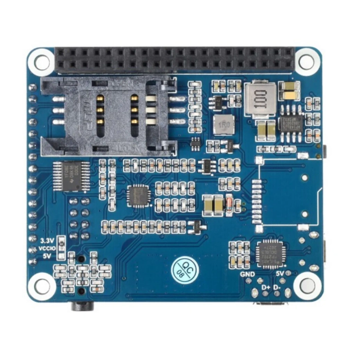 SIM7600A-H 4G HAT for Raspberry Pi, LTE Cat-4 4G / 3G, GNSS, for North America