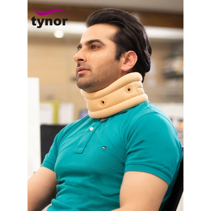 TYNOR Cervical Collar Soft with Support, Beige