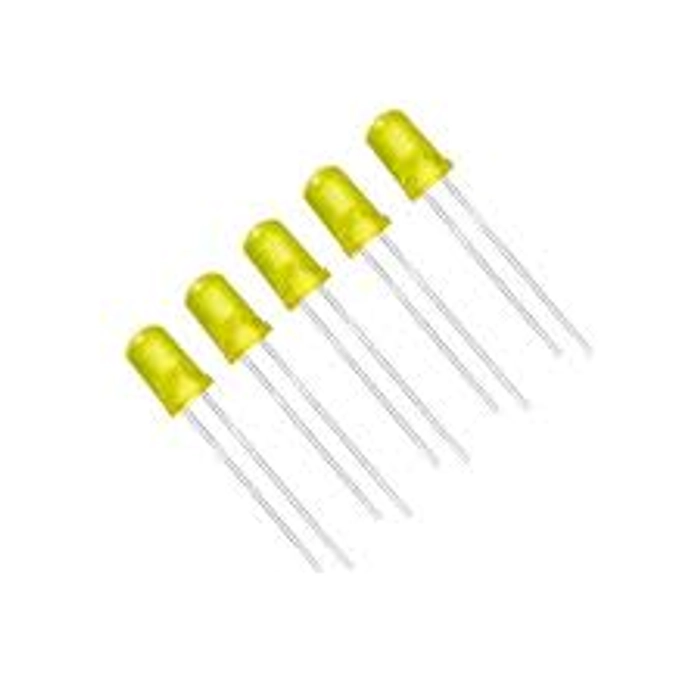 Yellow LED 5mm Pack Of 5 (Light Emitting Diode)