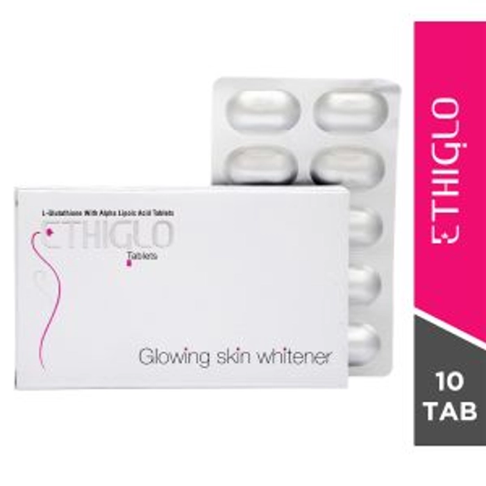 Ethiglo Skin Whitening Tablets Strip of 10