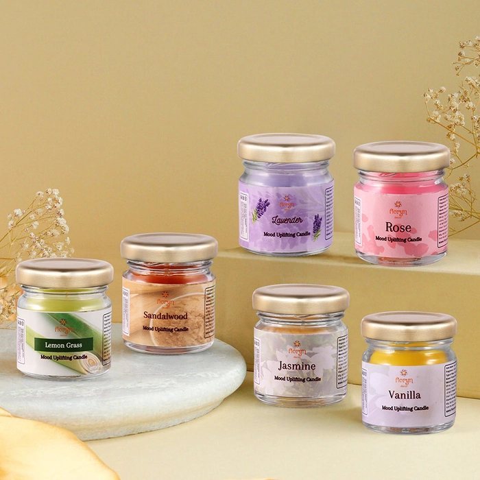 Vanilla Candle Jars - Vanilla Scented Candles for Home 6 Pack - Small Glass  Jars 3 oz 