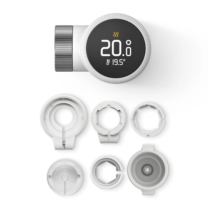 Smart Thermostat X, commande du radiateur via l’application et l’enceinte connectée (Alexa, Siri, Google Assistant), installation DIY, pas compatible avec tado° V3+