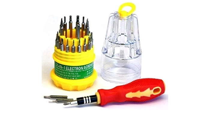 Precision Magnetic 31 in 1 Repairing Screw Driver Tool Set Kit (Multicolor, 31 Pieces)