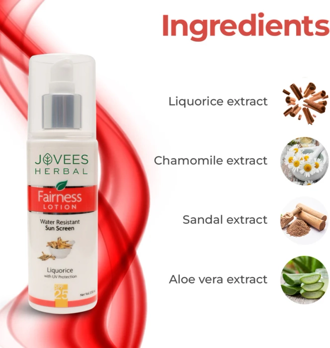 Jovees Sunscreen Fairness SPF 25 Lotion for Oily & Sensitive Skin