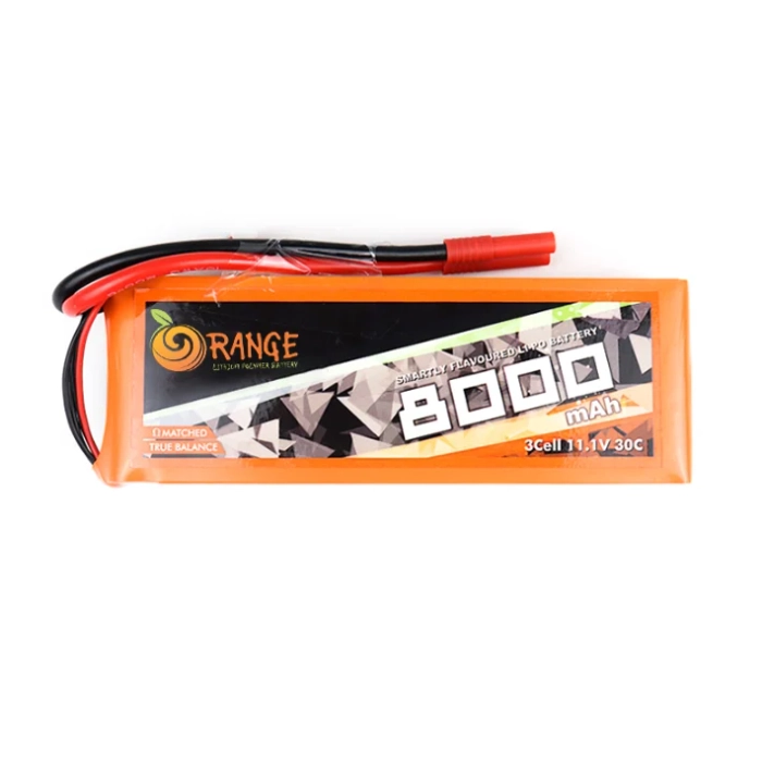 Orange 8000mAh 3S 30C/60C Lithium polymer battery Pack (LiPo)