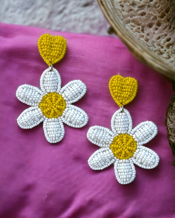 🎀Sweet Flower Earrings || Seed bead earrings (0152) - YouTube